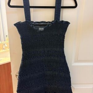 Urban Outfitters Women's Navy and Blue Dress
